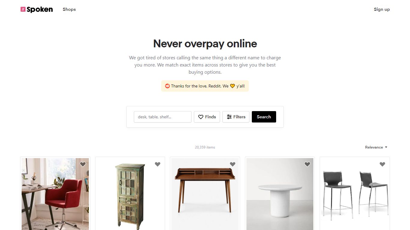 Spoken • Never overpay online